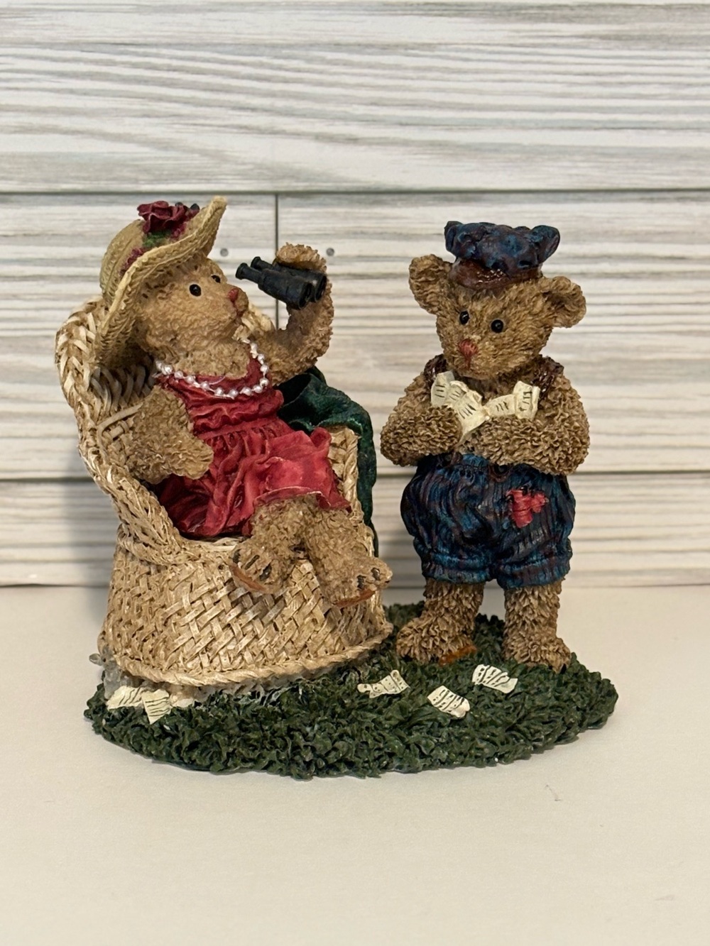 Vintage Ganz Bear Figurine Jordan Justine Derby Day CC2023 Terry Skorstad 1995